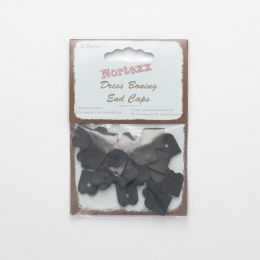 Nylon End Caps 8mm, Black 25pcs