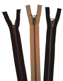 Brass Metal Teeth Open End Fasteners