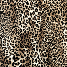 Bubble Chiffon Fabric | Animal Print Gold