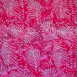 Canvas Fabric Batik | Leaf Pink