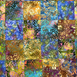 Canvas Fabric Batik Patchwork | Rich Earth