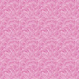 Cat-I-Tude Fabric | Tonal Beaded Swirls Pink