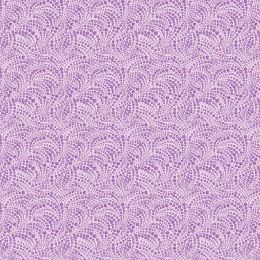 Cat-I-Tude Fabric | Tonal Beaded Swirls Light Purple