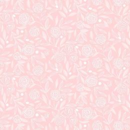 Cassandra Connolly Joys Of Spring Fabric | Camellias Charm Light Pink