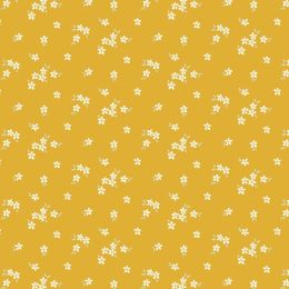 Cassandra Connolly Joys Of Spring Fabric | Flowerets Sunrise Orange