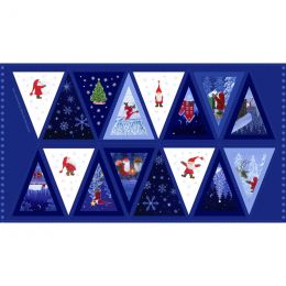 Tomtens Village Fabric | Bunting Panel