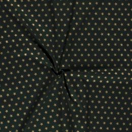 Stitch It, Christmas Metallic Fabric | Large Star Green