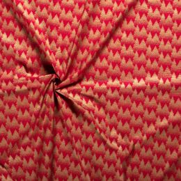 Stitch It, Christmas Metallic Fabric | Tree Dust Red