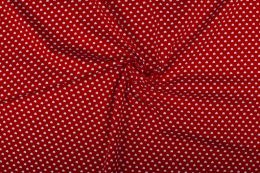 Stitch It, Cotton Print Fabric | Mini Heart Red