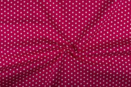 Stitch It, Cotton Print Fabric | Stars Fuchsia