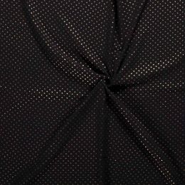 Double Gauze Baby Fabric | Gold Star Black