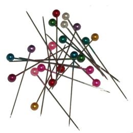 Pear Headed Craft Pins Assorted Colours