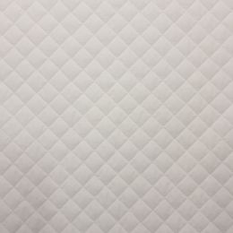 Classic Polycotton Fabric Quilted | White