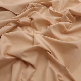 Linen Look Cotton Fabric | Tan