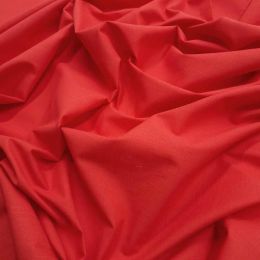 Linen Look Cotton Fabric | Red