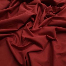 Linen Look Cotton Fabric | Wine