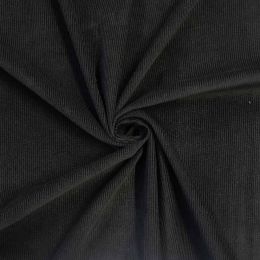 8w Corduroy Fabric | Black