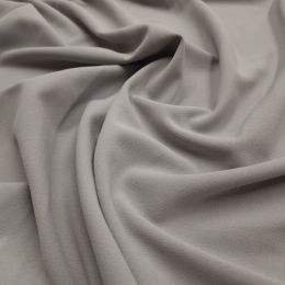Heavy Scuba Crepe Fabric | Silver