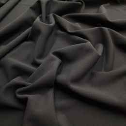 Heavy Scuba Crepe Fabric | Grey