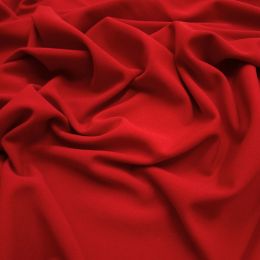 Heavy Scuba Crepe Fabric | Red