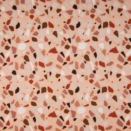 Jersey Cotton Fabric | Pebbles Pink