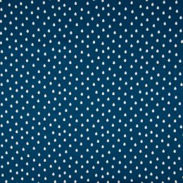 Jersey Cotton Fabric | Raindrops Blue