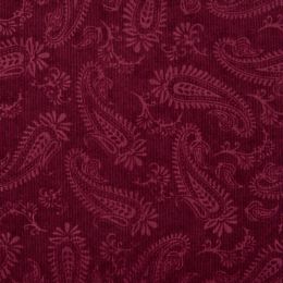21w Embossed Needlecord Fabric | Bordeaux