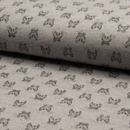 Pique Finish Jersey Fabric | Crab Grey