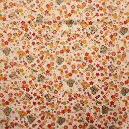 Japanese Fabric | Celebrations Cream