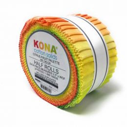 Kona Cotton Fabric Half Roll | Citrus Fruit Palette