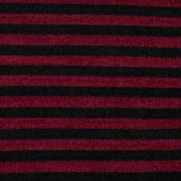 Chenille Knit Fabric | Stripe Bordeaux