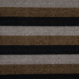 Chenille Knit Fabric | Stripe Multi Khaki