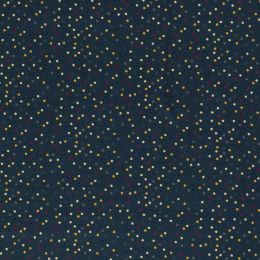Viscose Jersey Fabric | Dots Dark Petrol