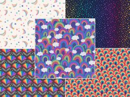 Over The Rainbow Fabric | Fat Qaurter Pack 2