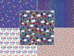 Over The Rainbow Fabric | Fat Qaurter Pack 3