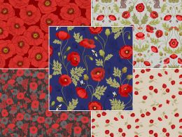 Poppies Fabric | Fat Qaurter Pack 2