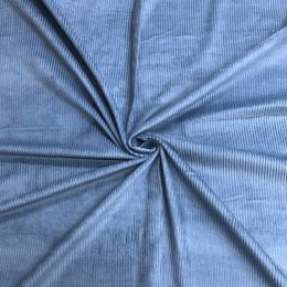 4.5w Cotton Corduroy Fabric - Washed | Pale Blue