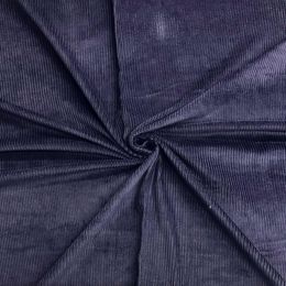 4.5w Cotton Corduroy Fabric - Washed | Dark Blue