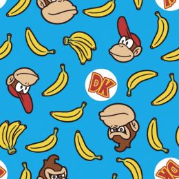 Licensed Cotton Fabric | Nintendo Go Bananas