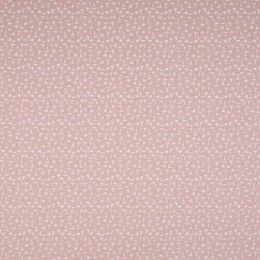 Jersey Cotton Rich Fabric | Crisscross Dusty Pink