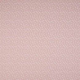 Jersey Cotton Rich Fabric | Crisscross Dusty Pink