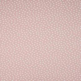 Jersey Cotton Rich Fabric | Triangles Light Pink