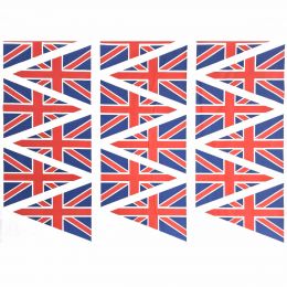 Union Jack Fabric - Pure Cotton, UK Printing | Bunting Panel - Classic