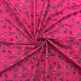 Winceyette Fabric | Paris Pink