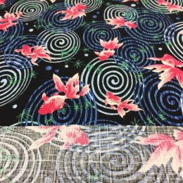 Imaza Cotton Fabric | Fish Pond