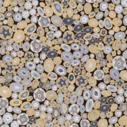 Metallic Robert Kaufman Fabric | Gustav Klimt - Jewel Grey