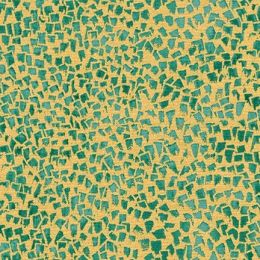 Metallic Robert Kaufman Fabric | Gustav Klimt - Abstract Blender Emerald