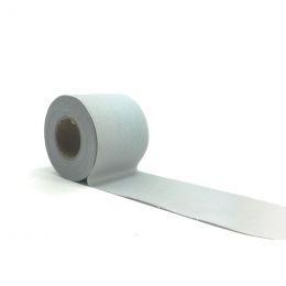 On A Roll 12m x 2.5" Strip | Plain Silver Lining