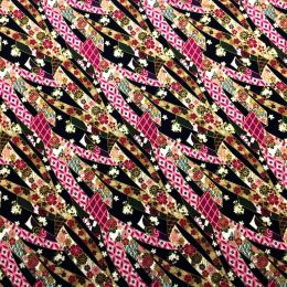 Japanese Fukui Fabric | Ribbons Blue