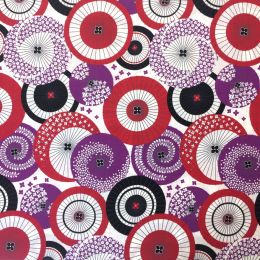 Imaza Cotton Fabric | Goto Umbrella Red